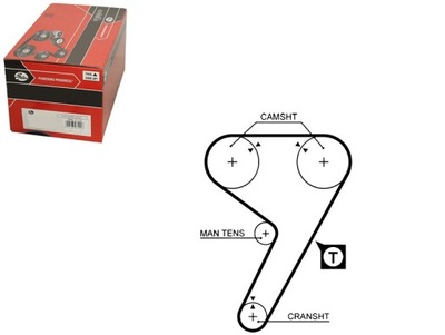 Ремень распределительного вала alfa romeo 164 fiat croma tempra ti фото №1