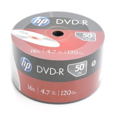 Płyty DVD HP DVD-R 4,7 GB 50 szt. DO ARCHIWIZACJI