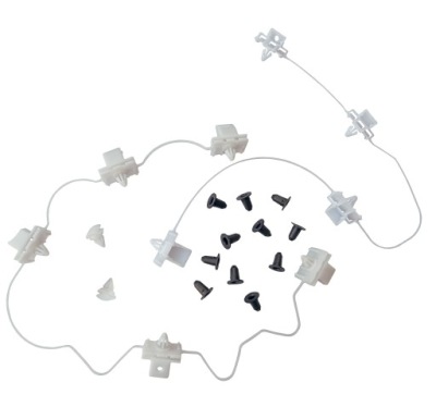 Клипсы левый накладки порога левая молдинг порог do vw volkswagen passat b7 фото №1