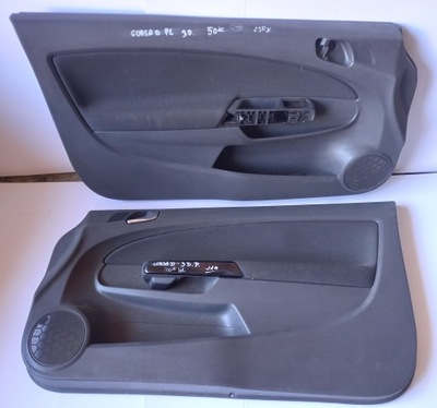 Opel corsa d комплект обшивка дверей двері обшивки обшивка оббивка фото №1