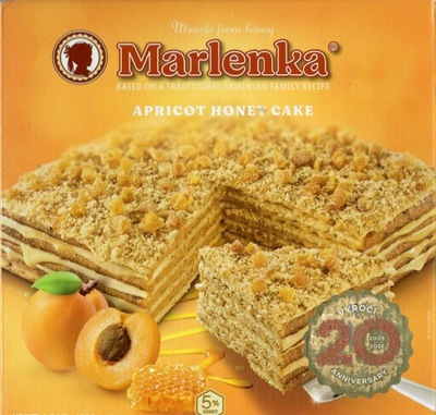 MARLENKA Tort Miodowo-Morelowy 800 g Ciasto Miodownik