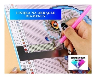 LINIJKA DO OBRAZÓW DIAMENTOWYCH NA OKRĄGŁE DIAMENCIKI Diamond Painting