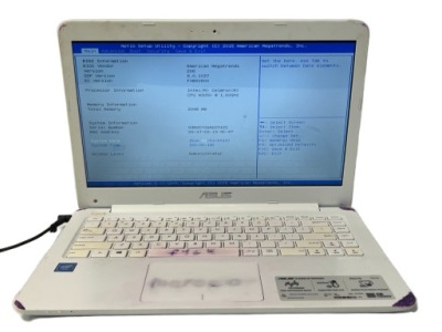 Laptop Asus VivoBook R417S 14" Celeron N3050 2GB BIOS OK