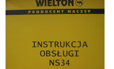 WIELTON NS34 instrukcja obsługi naczepy Wielton NS
