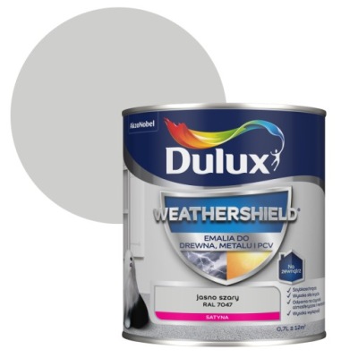 Dulux Weathershield EMALIA DO DREWNA, METALU I PCV 0,7L RAL 7004