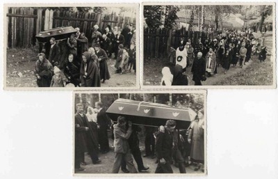fotografie do 1939 Nowy Sącz Sceny z pogrzebu