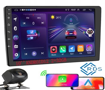 RADIO 2DIN GPS ANDROID AUTO CARPLAY WIFI USB 16GB 