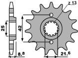 PBR ЗУБЧАТКА ПЕРЕДНЯ 523 15 18NC (ŁAŃC. 520) 5231518NC