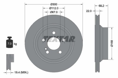 TEXTAR 92115505 DISC BRAKE  