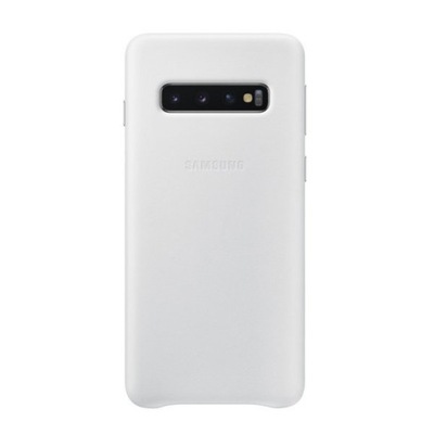 Etui SAMSUNG Leather Cover do Galaxy S10 - Biały