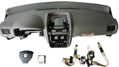 Vw jetta 1k1 консоль, подушка безопасности+ модуль, ремни l+pr фото №1