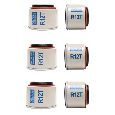 6 PCS R12T FUEL/ WATER DISTRIBUIDOR FILTER ELEME  