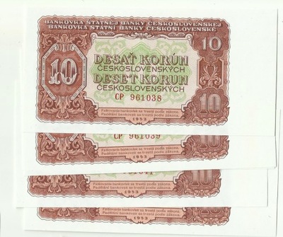 Czechosłowacja 10 koron 1953 stan UNC