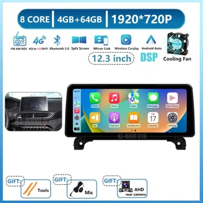 RADIO DE AUTOMÓVIL NAVEGACIÓN GPS ANDROID 13 PARA PEUGEOT 4008 5008 3008 2016-2022  