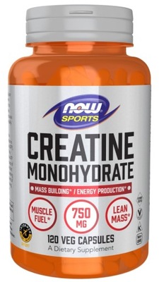 NOW CREATINE MONOHYDRATE 750MG 120K KREATYNA MONOHYDRAT PURE