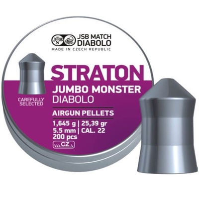 Śrut JSB JUMBO MONSTER STRATON 5,5 mm 5,51 Ciężki 1,645g