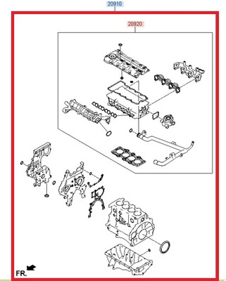 SET LININGS ENGINE 1,6-1,7CRDI KIA/HYUNDAI  