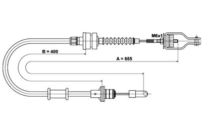 ATE CABLE CLUTCH SET NISSAN MICRA II 1.0 1.3 1.4 08.92-02.03 - milautoparts-fr.ukrlive.com