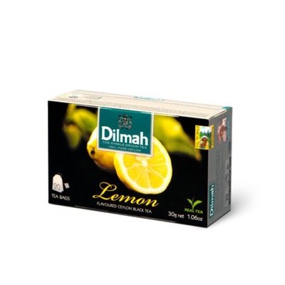 Herbata Dilmah Lemon 20 torebek czarna cytrynowa