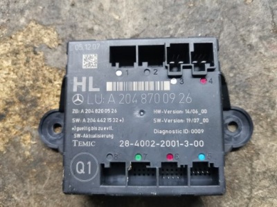 Модуль двері лівий задня mercedes w204 a2048700926 фото №1