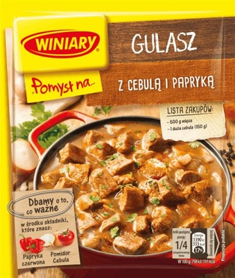 WINIARY POMYSŁ NA GULASZ Z CEBULĄ I PAPRYKĄ