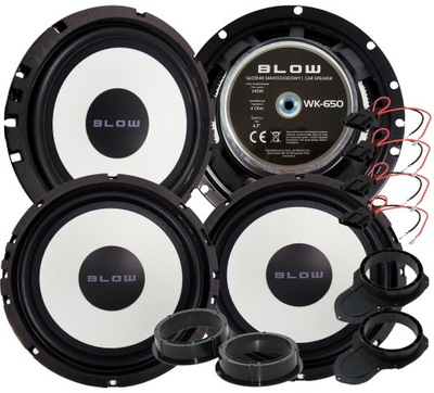 BLOW SPEAKERS AUTOMOTIVE JEDNODROZNE BASOWE VW PASSAT B6 B7 CC FRONT+REAR  