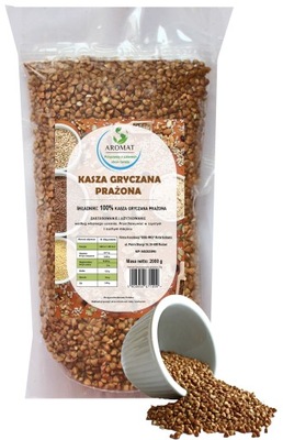 KASZA GRYCZANA PRAŻONA 2000G GRYKA PALONA 2KG