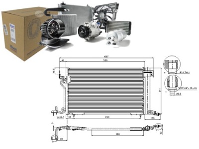 Конденсатор кондиціонера citroen berlingo xsara peug фото №1