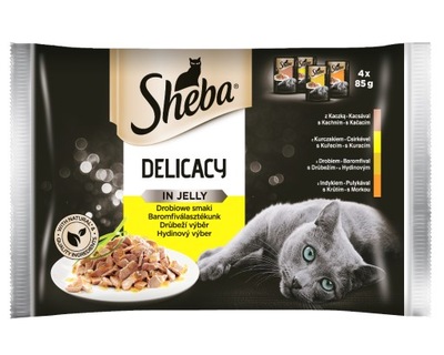 Sheba Delicacy in Jelly Smaki Drobiowe w Galaretce