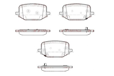 REMSA КОМПЛЕКТ - КОМПЛЕКТ КОЛОДОК ТОРМОЗНЫХ REMSA