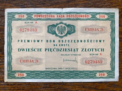 250 zł bon rocznik 1971