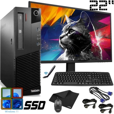 ZESTAW PC M93P CORE i5-4460 120GB SSD LCD22'' W10