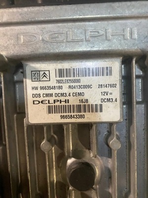 COMPUTADOR DEL MOTOR CITROEN C5 3 2.0 HDI 9663548180  
