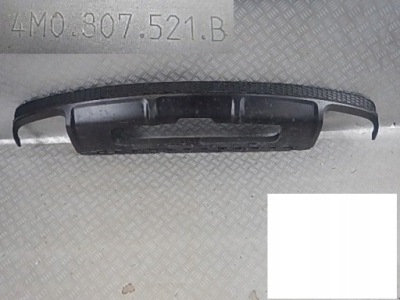 Audi q7 s line 15- спойлер дифузор бампера задня фото №1