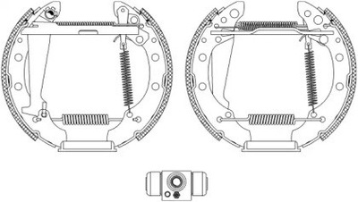 КОМПЛЕКТ КОЛОДОК ТОРМОЗНЫХ VOLKSWAGEN SKODA SEAT TE