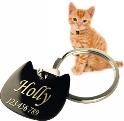 METALOWA ZAWIESZKA DLA KOTA IDENTYFIKATOR GRAWER