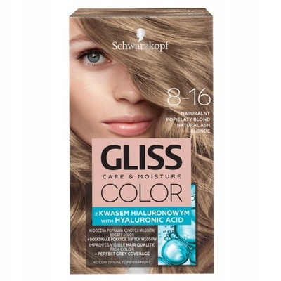 Gliss Color Farba do Włosów Naturalny Popielaty Blond 8-16