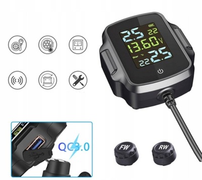 MONITOROWANIE DE PRESIÓN EN OPONACH MOTOCYKLA TPMS  