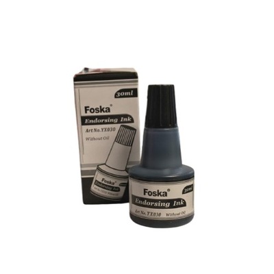 Tusz do pieczątek stempli FOSKA czarny 30ml