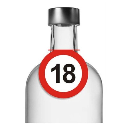 Zawieszki na butelki alkohol wódkę 18 URODZINY x10