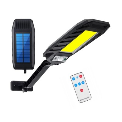 LAMPA SOLARNA ULICZNA LATARNIA 180 LED COB UCHWYT