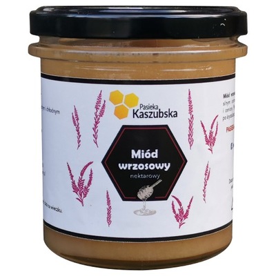 Miód Wrzosowy - 400g - Pasieka Kaszubska