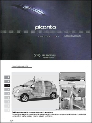 KIA PICANTO POLSKA INSTRUKCJA OBSŁUGI 2003-2011