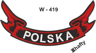 Polska szarfa dolna, górna, naszywka 