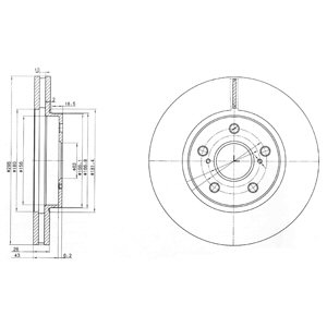 DISCS BRAKE DELPHI BG3735  