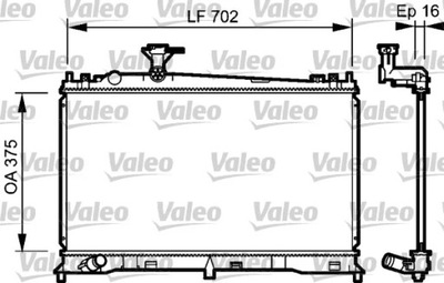 VALEO 735053 RADUADOR DE AGUA  