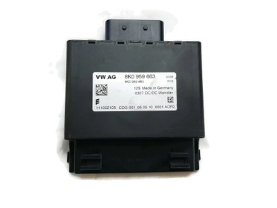 Блок управления напряжения audi 8k0959663c фото №1