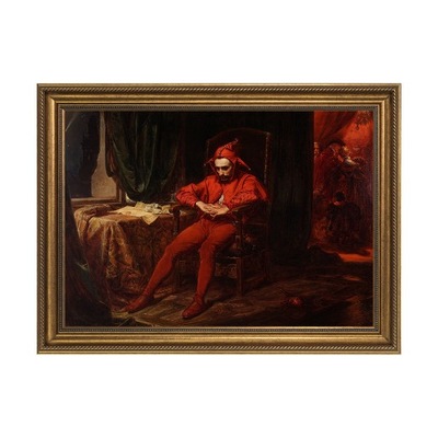 Jan Matejko obraz Stańczyk rama złoty warkocz