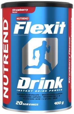 Nutrend Flexit Drink MSM kolagen na stawy 400g Truskawka