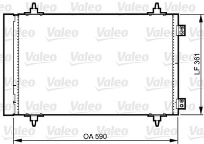 RADUADOR DE ACONDICIONADOR VALEO VAL814366  